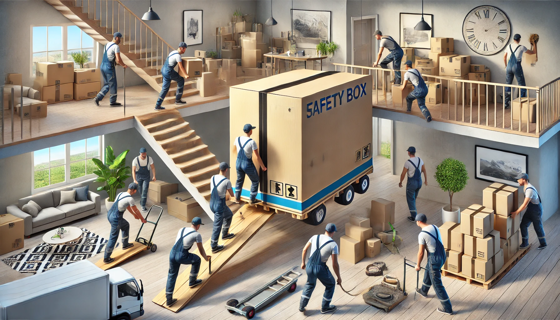 حمل گاوصندوق های سنگین